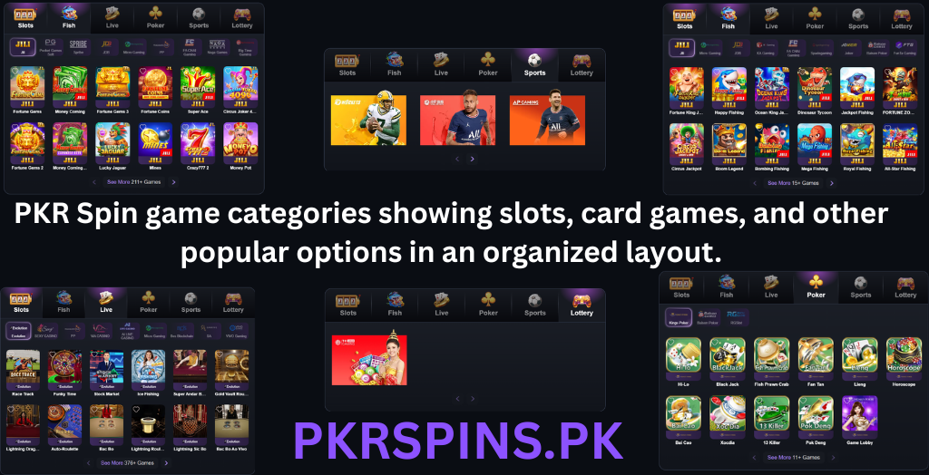 Game Categories in pkrspin